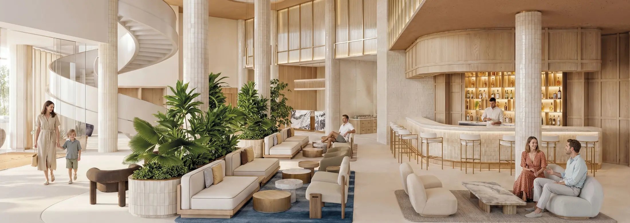 Azurean Marbella reception and residents lounge