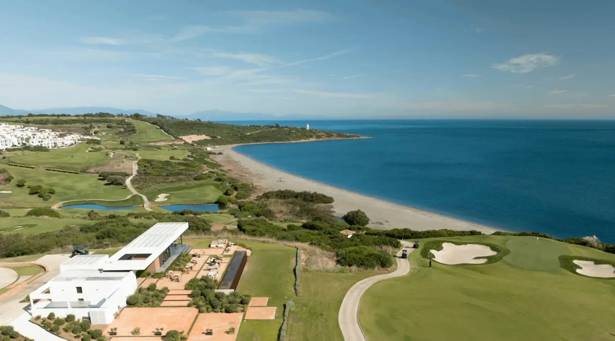 La Hacienda Links and the Mediterranean coastline at San Roque