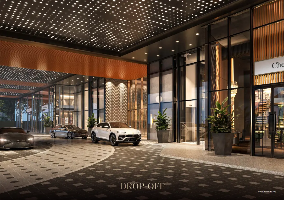 Artist's impression of the Armani Hallson KLCC arrival