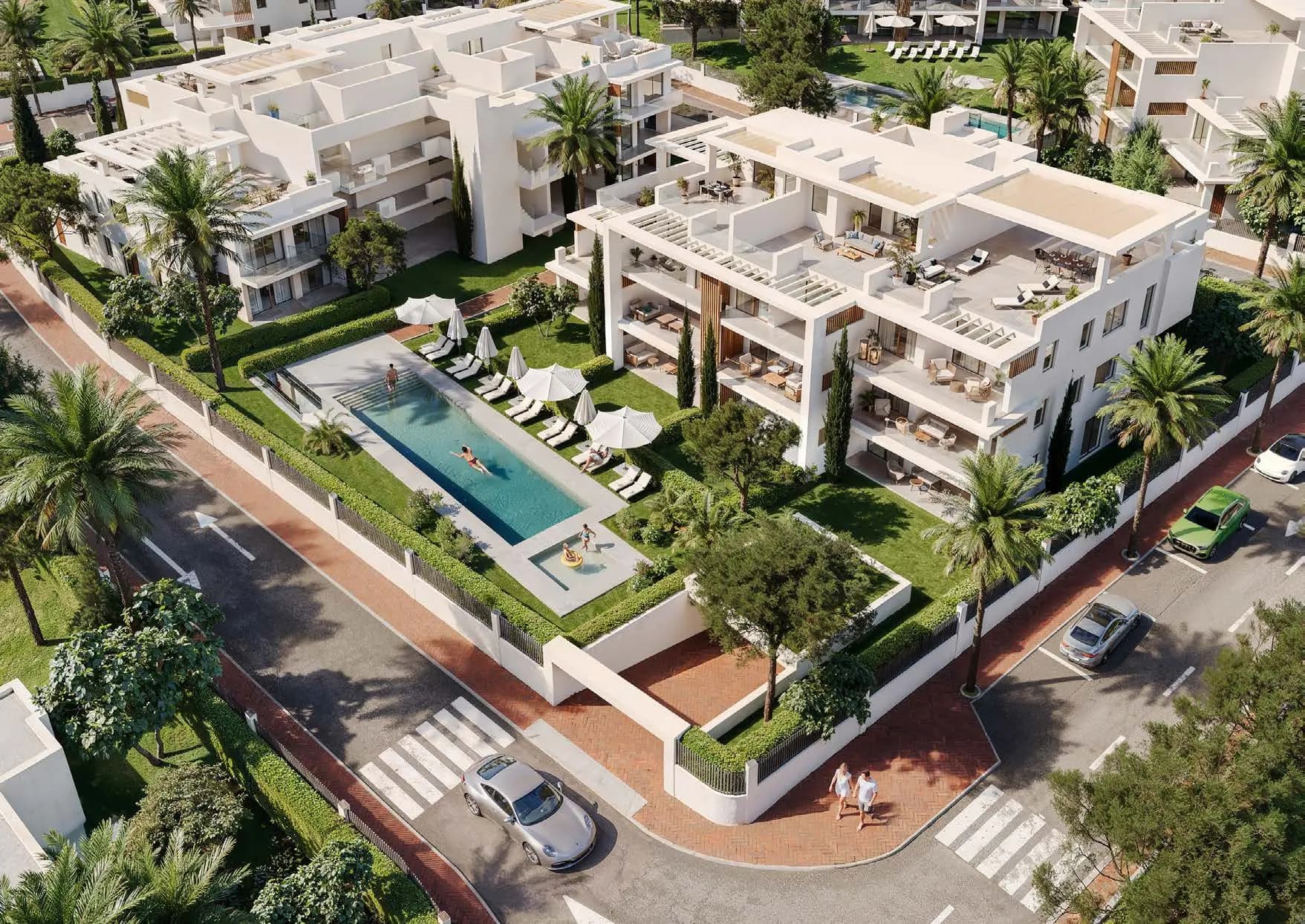 Aerial view of Royal Park Residence and Resort