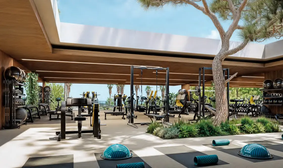 Gym and yoga facilities at Royal Park Residence and Resort